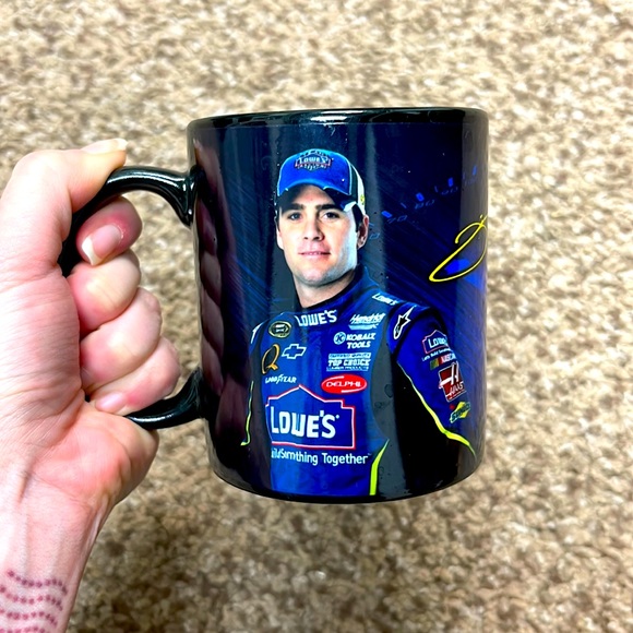 Jimmie Johnson NASCAR Coffee Cup Mug Lowes Chevy - Picture 1 of 5
